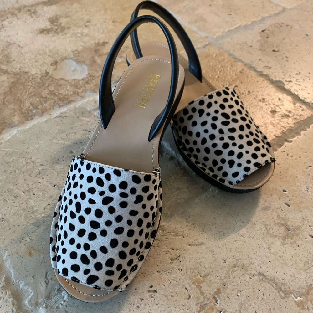 Kenneth Cole platform sandal with wedge heel.